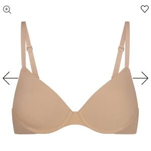 Skims fits everybody t shirt Demi bra size 44H color clay NWT